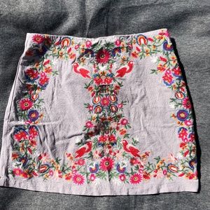 Altar'd State embroidered skirt